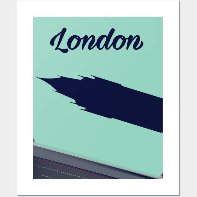 London Big Ben travel poster Wall Art by nickemporium1